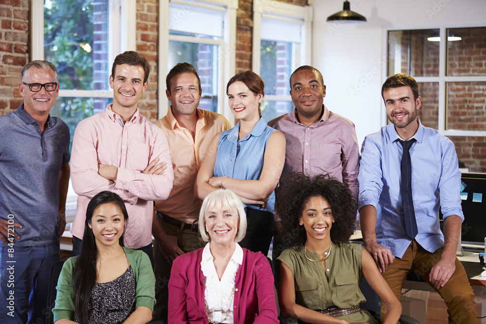 Portrait Of Multi-Cultural Office Staff Portrait Of Multi-Cultural Office Staff