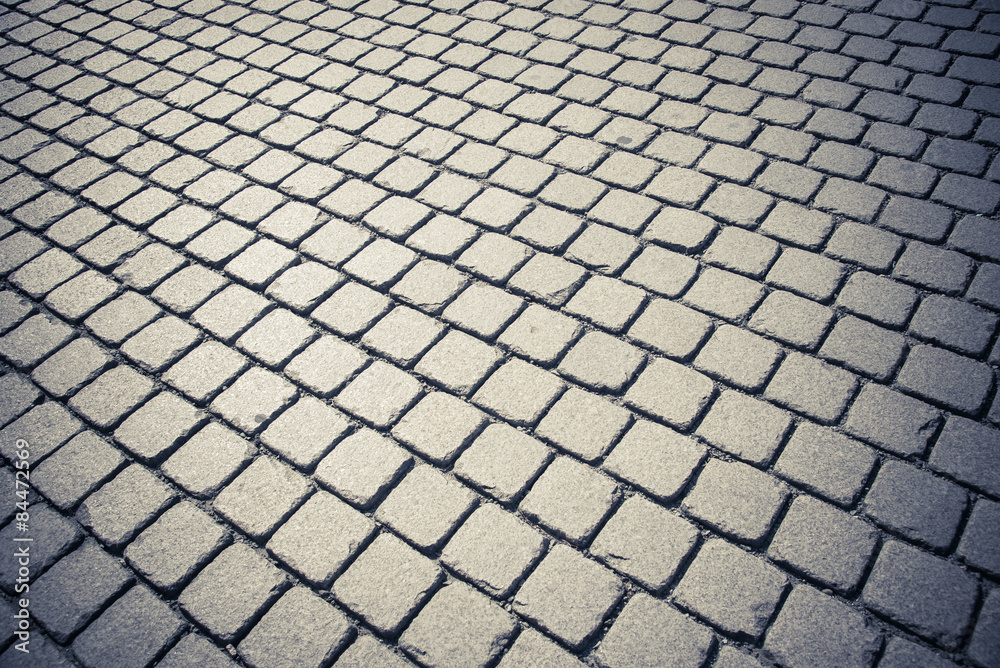 Concrete block pattern floor
