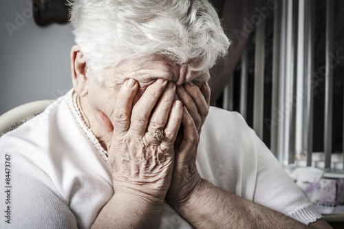 Bilde på lerret Senior cry