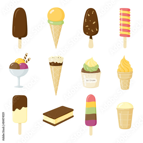 Vector ice cream
