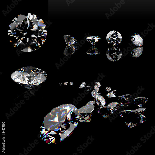 Diamonds. Jewelry Background photo