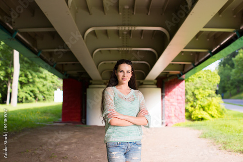 Fashionable urban girl