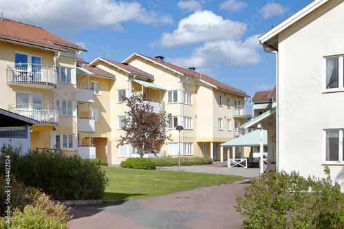 Obraz na płótnie Bostadsområde w salonie