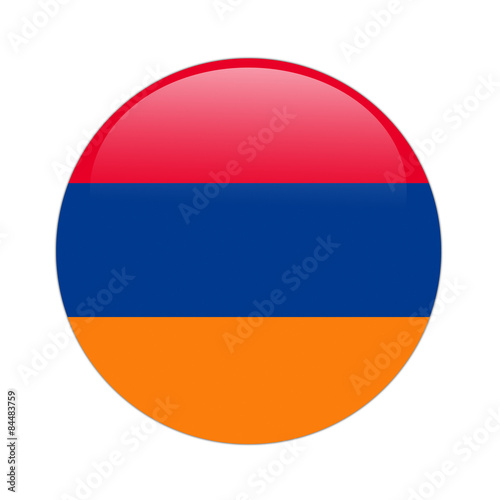 Free Download Armenia flag button on white - GFXLoad