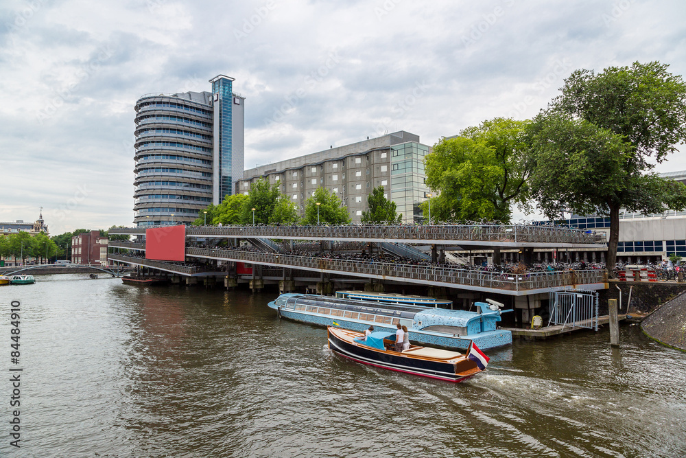 Obraz premium Parking for bikes in Amsterdam