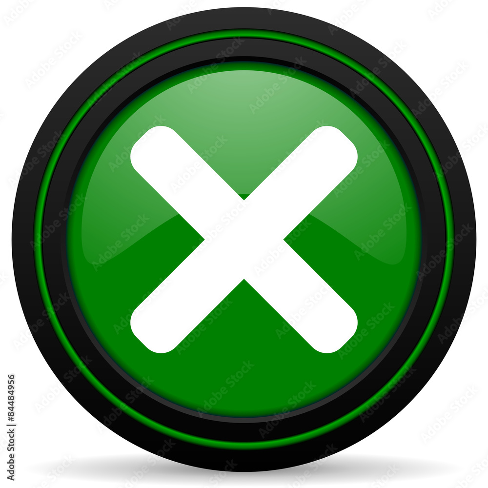 cancel green icon x sign cancel green icon x sign
