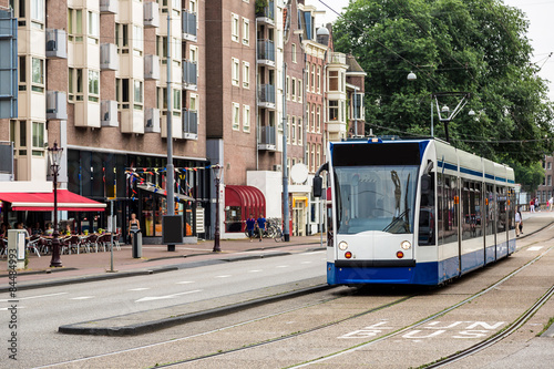 Tram in Amsterdam, Netherlands
