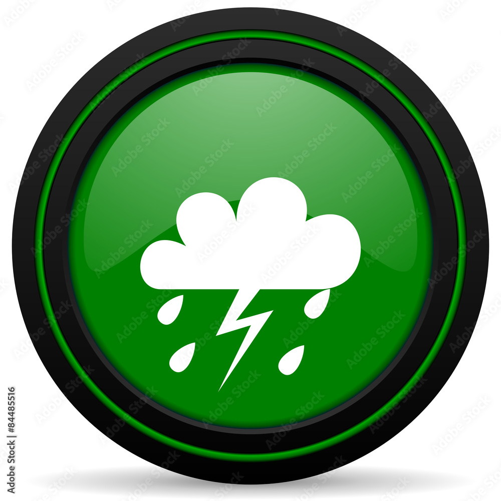 storm green icon waether forecast sign storm green icon waether forecast sign