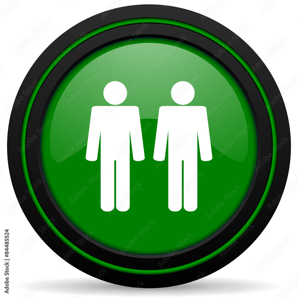 couple green icon people sign team symbol