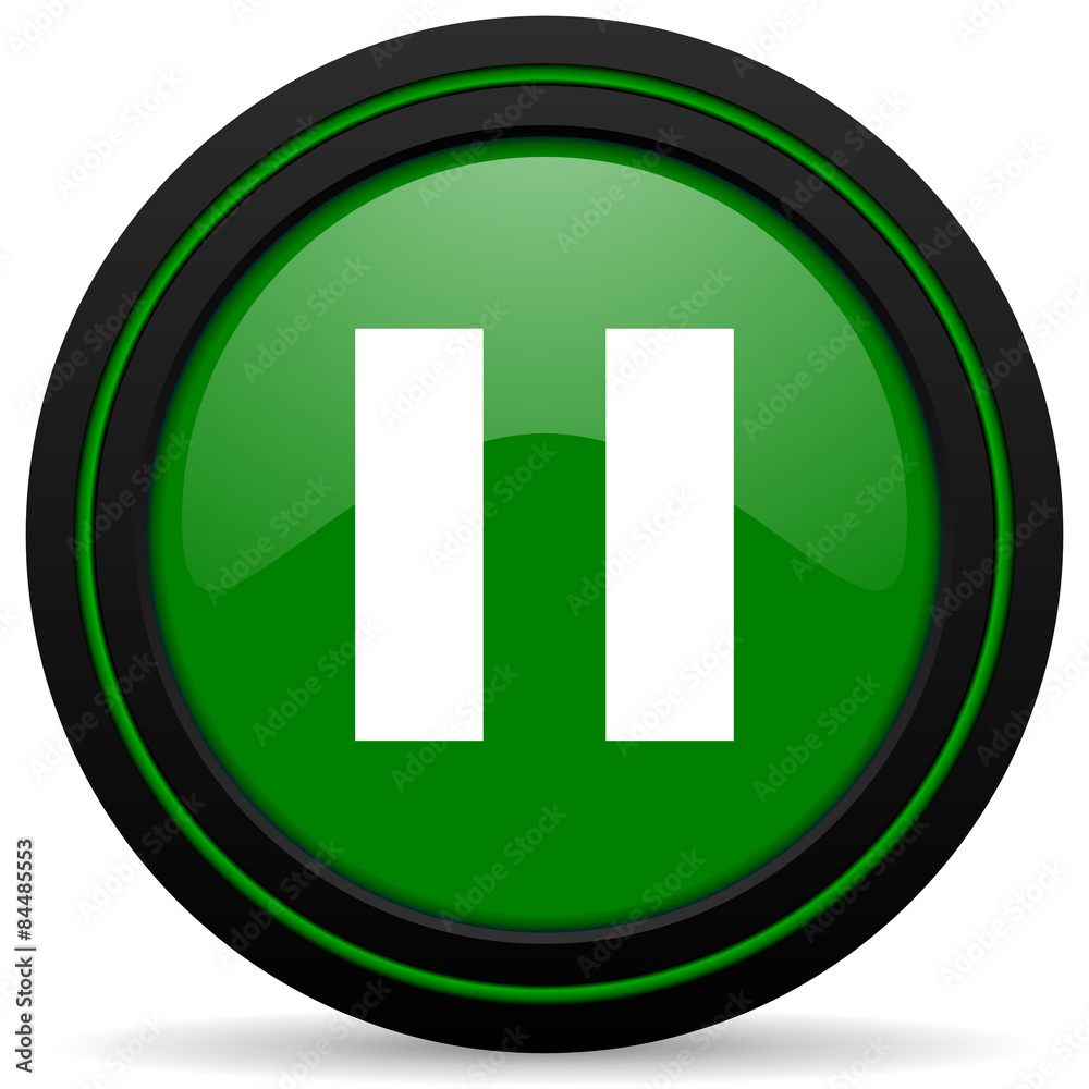 pause green icon pause green icon