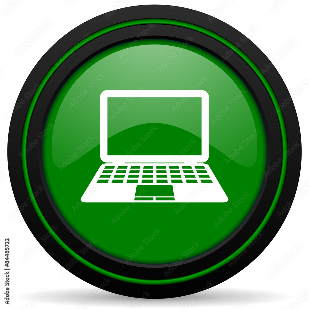 computer green icon pc sign computer green icon pc sign