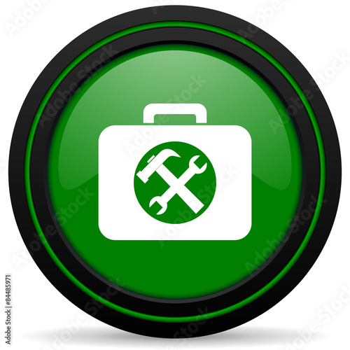 toolkit green icon service sign