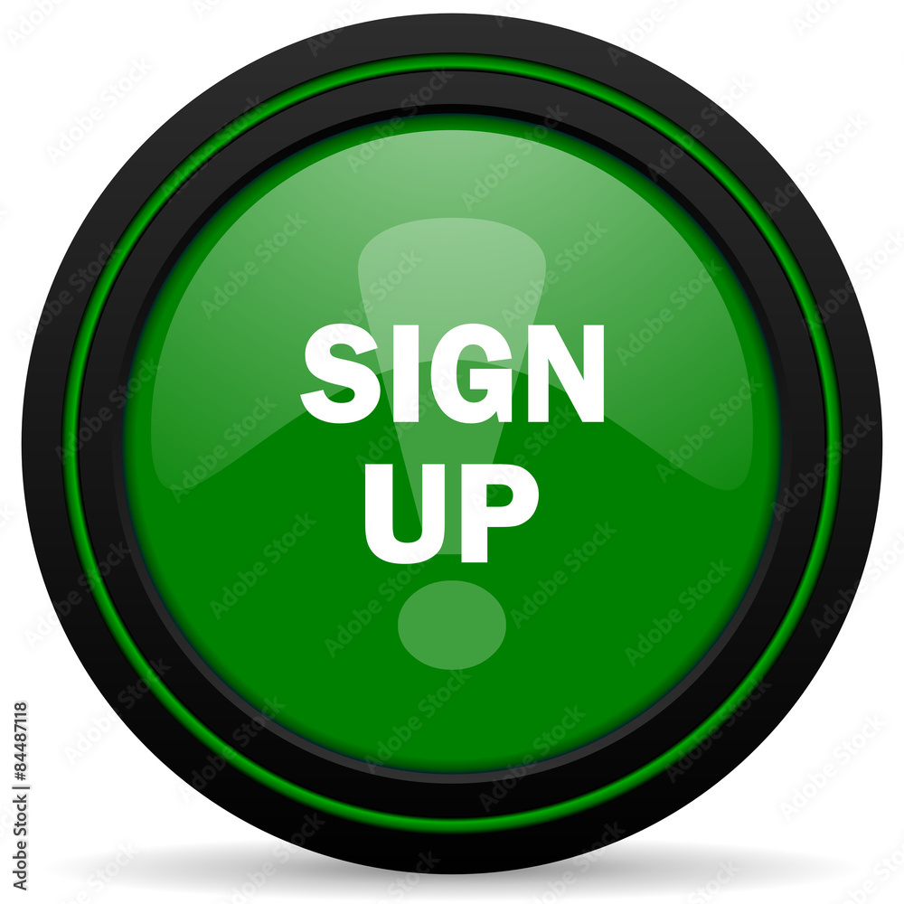 sign up green icon sign up green icon