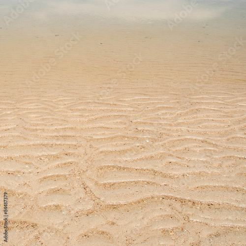 wave sand background on beach