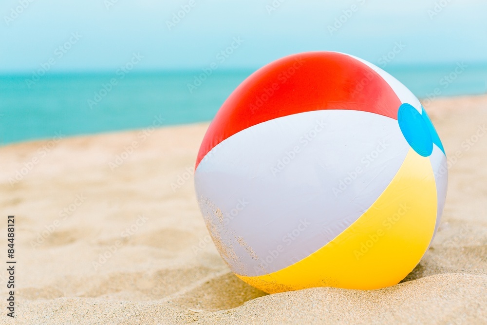 Beach Ball, Beach, Ball.