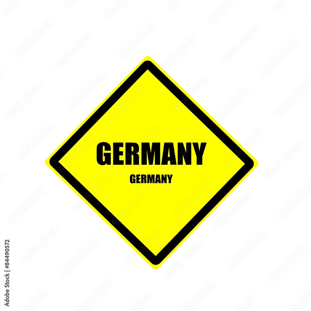 Germany Black stamp text on yellow background Germany Black stamp text on yellow background