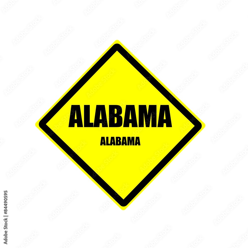 Alabama Black stamp text on yellow background Alabama Black stamp text on yellow background