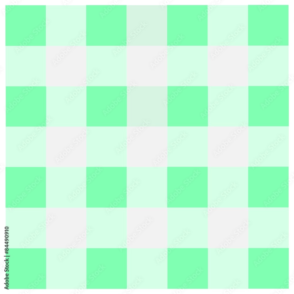 Green checkered tablecloths pattern