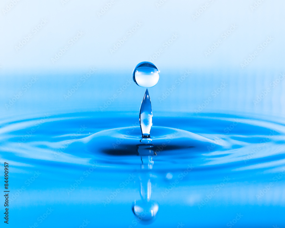 Blue Water drop splash Blue Water drop splash