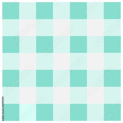 Blue green checkered tablecloths pattern