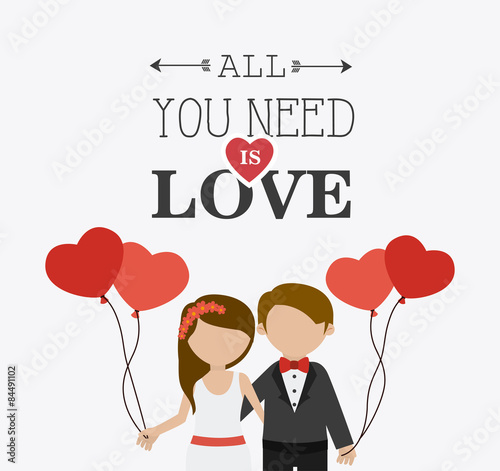 Wedding card design.