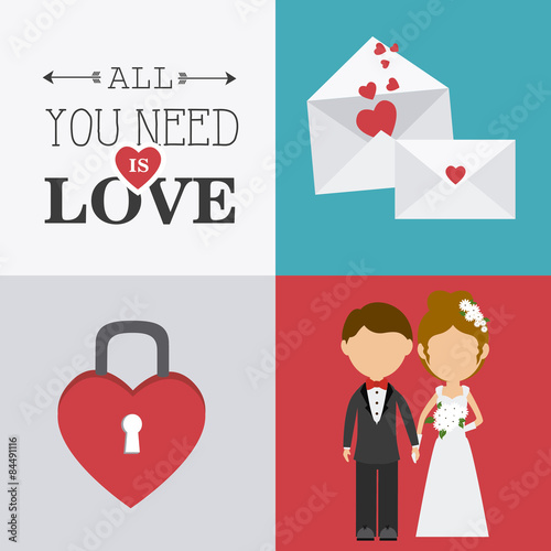 Wedding card design.