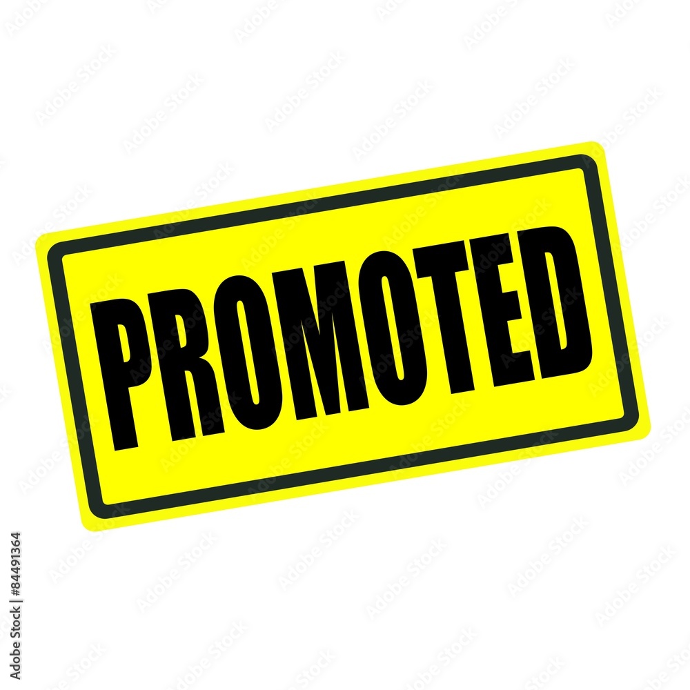 Promoted back stamp text on yellow background Promoted back stamp text on yellow background