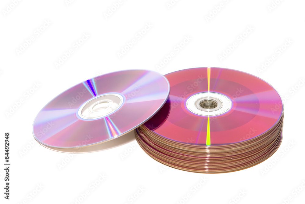 DVD isolate on white background DVD isolate on white background