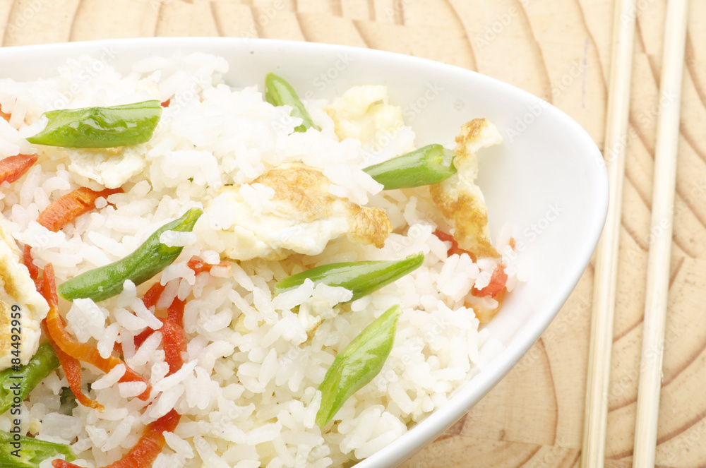 Yummy fried rice with betki fish Yummy fried rice with betki fish