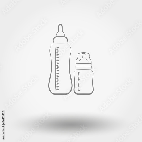 Baby feeding bottles.
