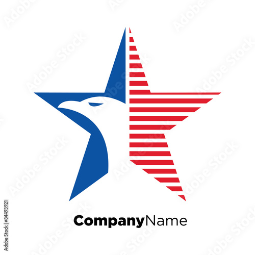 America USA logo icon vector