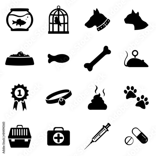 Vector Set of Pets Icons