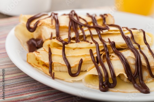 Crepe, Pancake, Chocolate.
