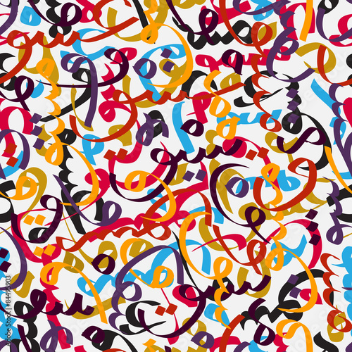 seamless pattern ornament Arabic calligraphy of text Eid Mubarak concept for muslim community festival Eid Al Fitr(Eid Mubarak)