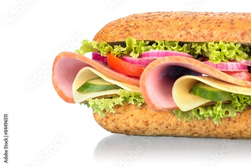 Sandwich, Bun, Fast Food. photo