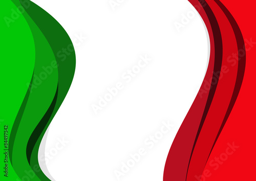Vector abstract italian and mexican flag background
