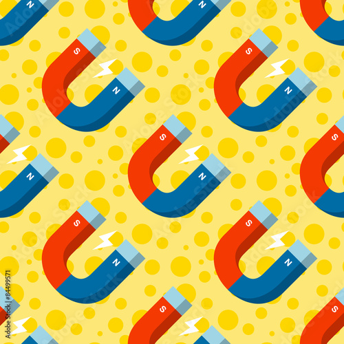 Magnet seamless pattern background