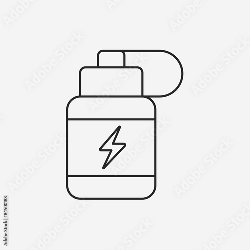 energy drink line icon