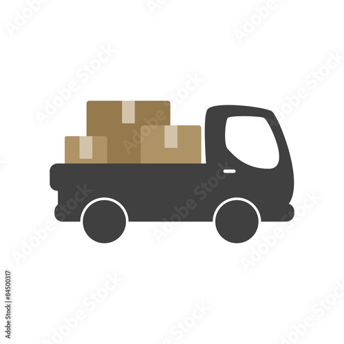 Delivery truck icon    