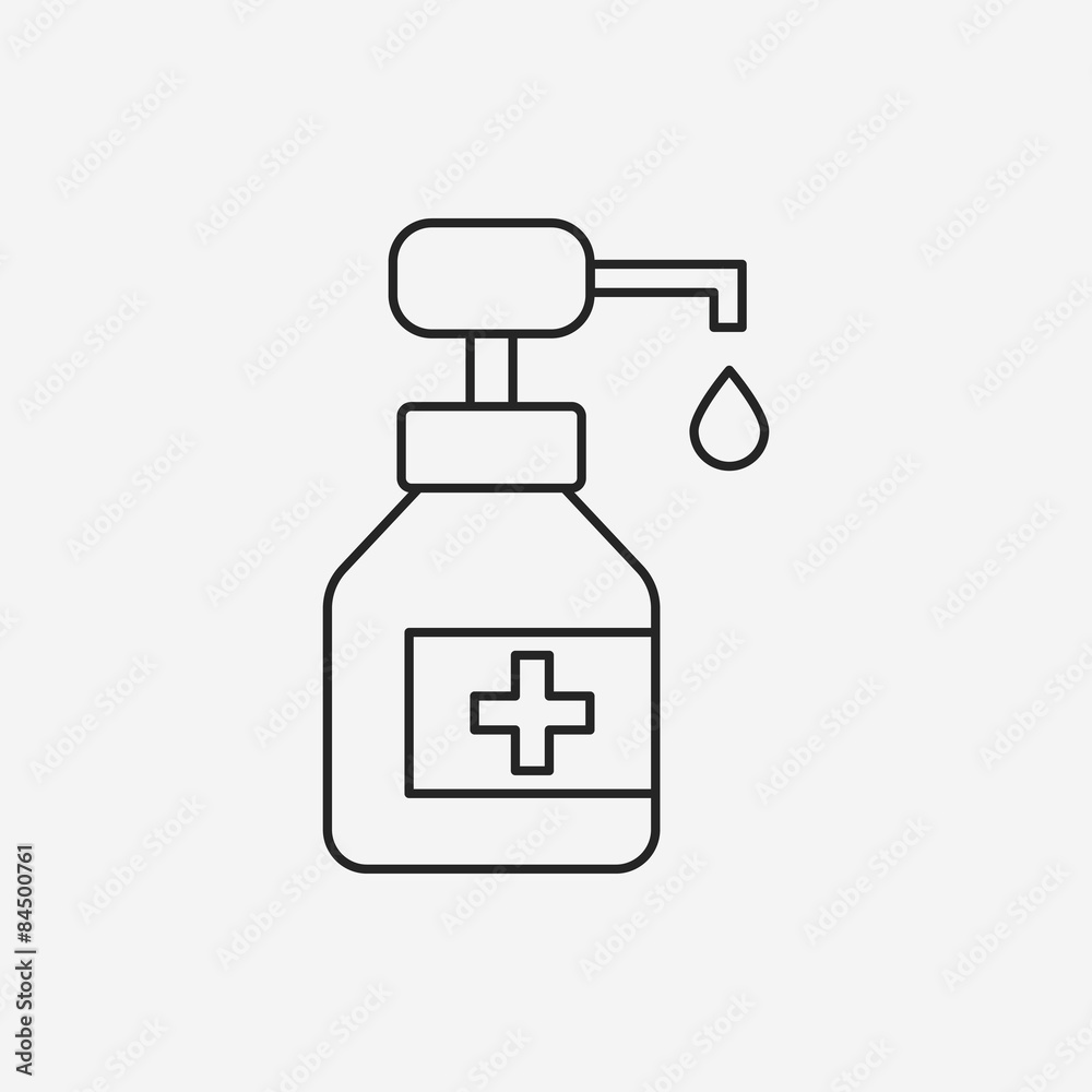medicine bottle line icon medicine bottle line icon