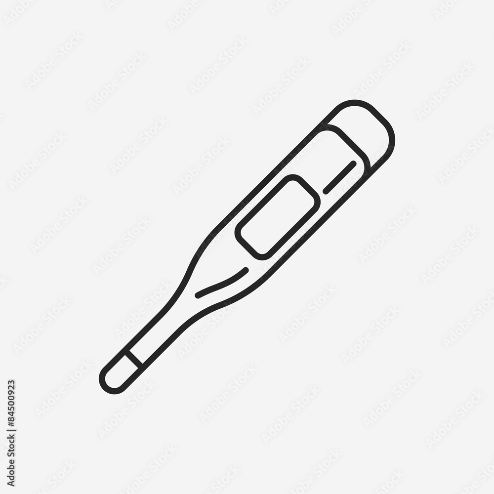 Thermometer line icon Thermometer line icon