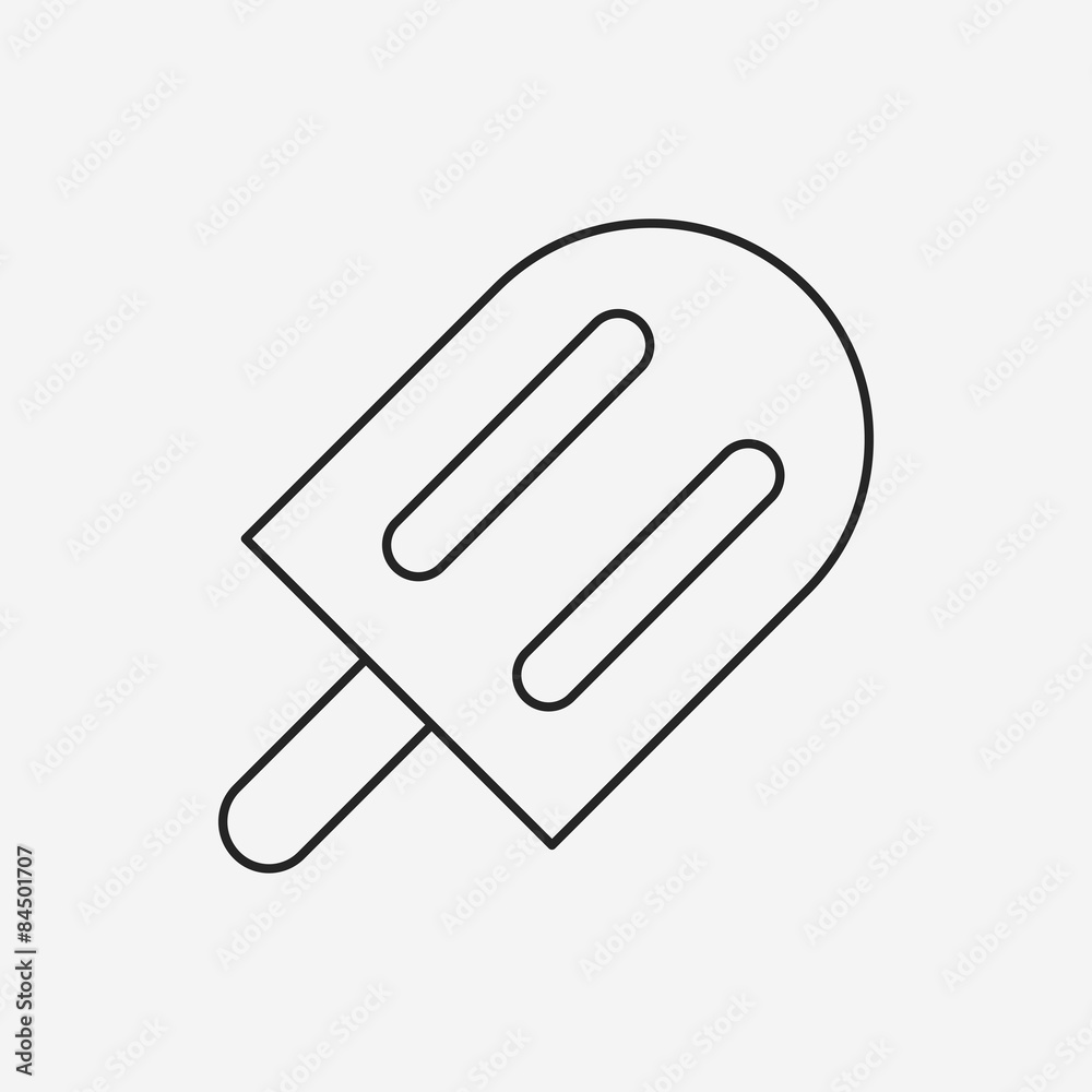 ice cream line icon ice cream line icon