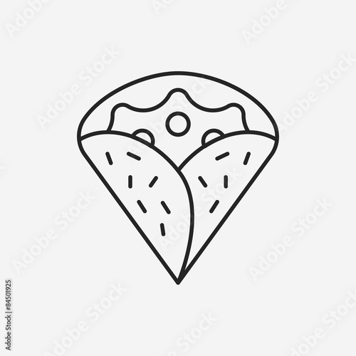 pancake line icon