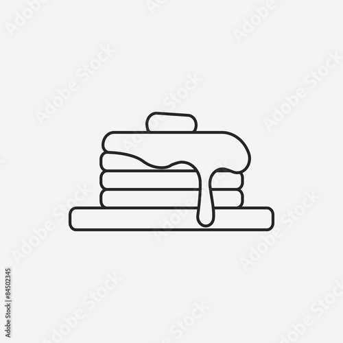 pancake line icon