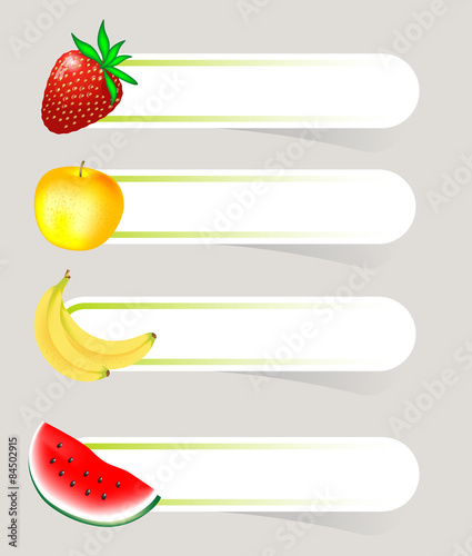 Sticker Fruit set