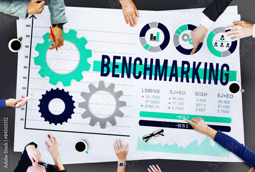 Benchmarking Development Business Effciency Concept photo
