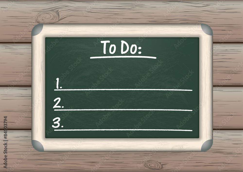 Blackboard To Do List Adobe Stock