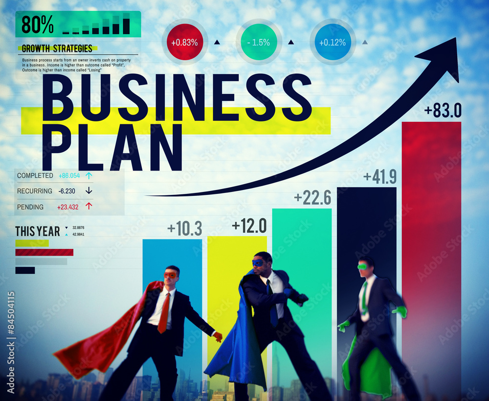 Obraz premium Business Plan Planning Growth Success Analysis Concept