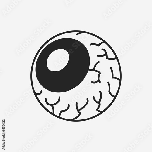 halloween eyeballs icon