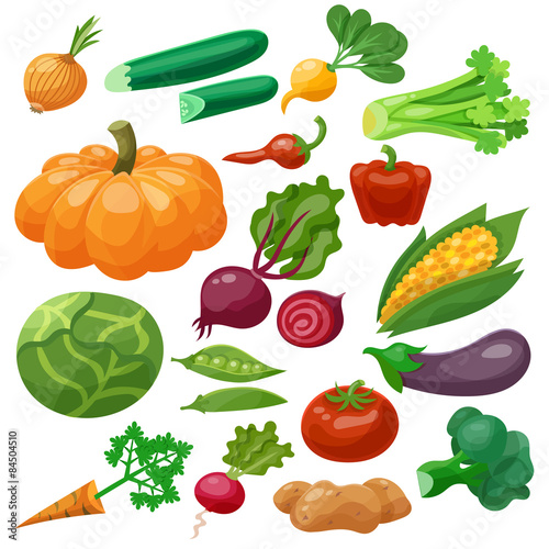 Vegetables Icons Set